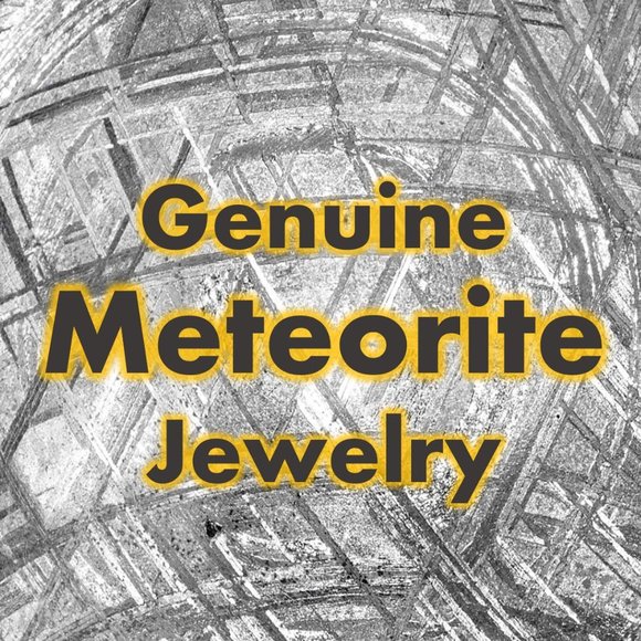 GENUINE METEORITE Jewelry Muonionalusta Rare Sterling Silver Men Women Unisex - Picture 1 of 1